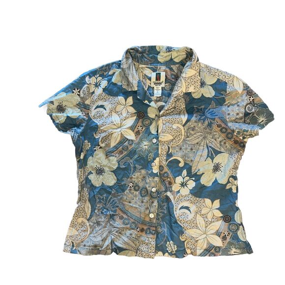Tori Richard Honolulu Button Up Shirt Small Hawaiian Print - Picture 1 of 4